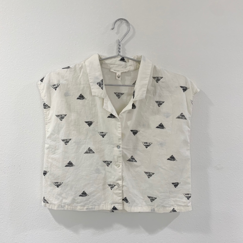Cropped print top
